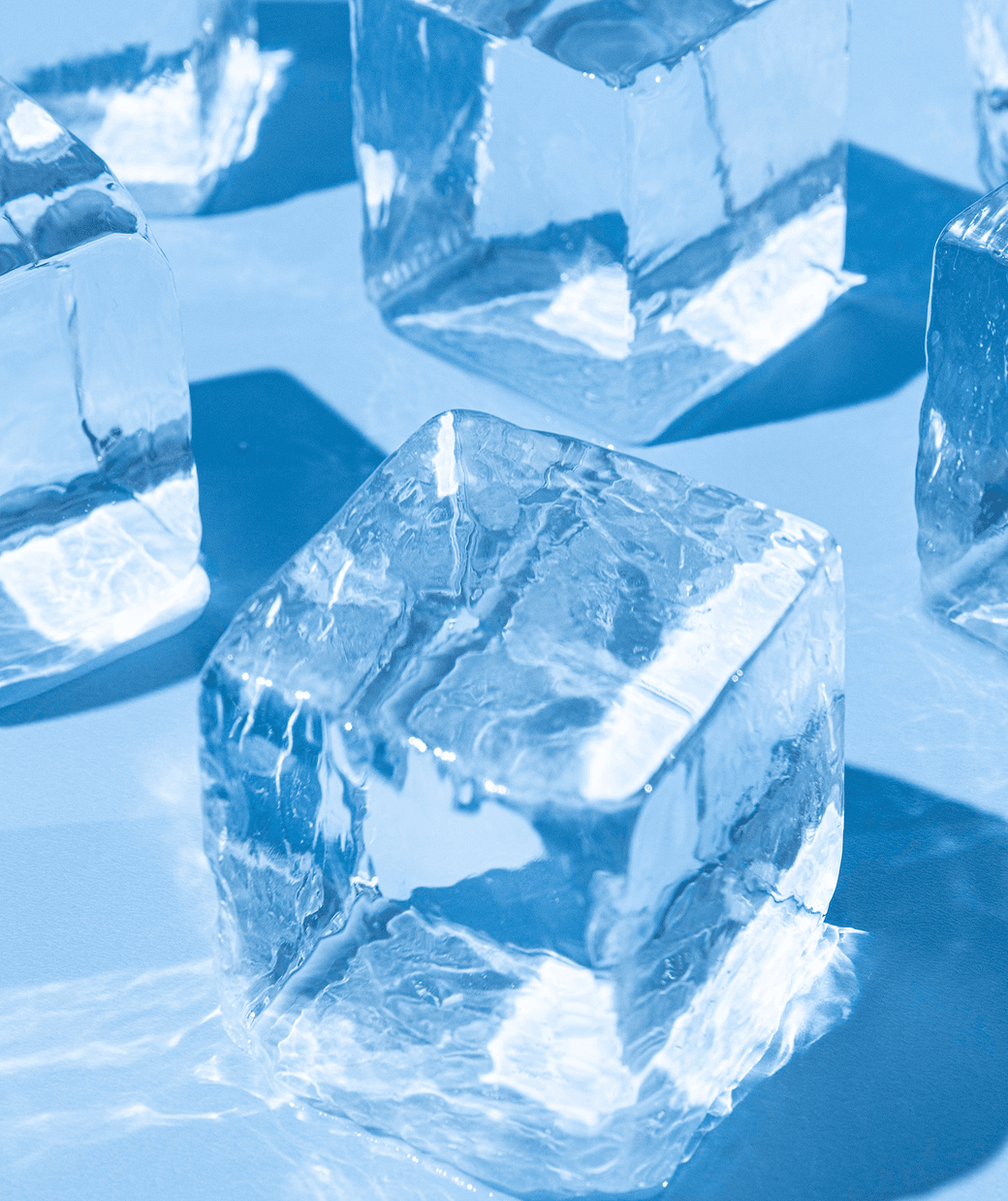 Clear King Cube ice pieces